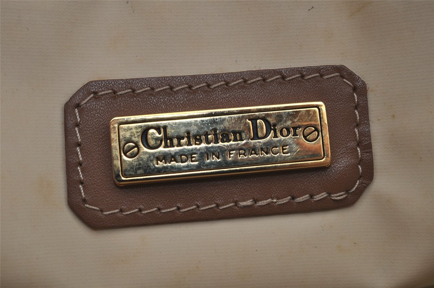 Authentic Christian Dior Honeycomb Clutch Hand Bag Purse PVC Black CD 0773J