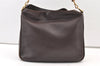 Authentic GUCCI Bamboo 2Way Shoulder Hand Bag Purse Leather Brown Junk 0773K