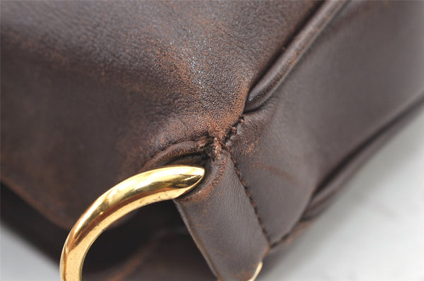 Authentic GUCCI Bamboo 2Way Shoulder Hand Bag Purse Leather Brown Junk 0773K