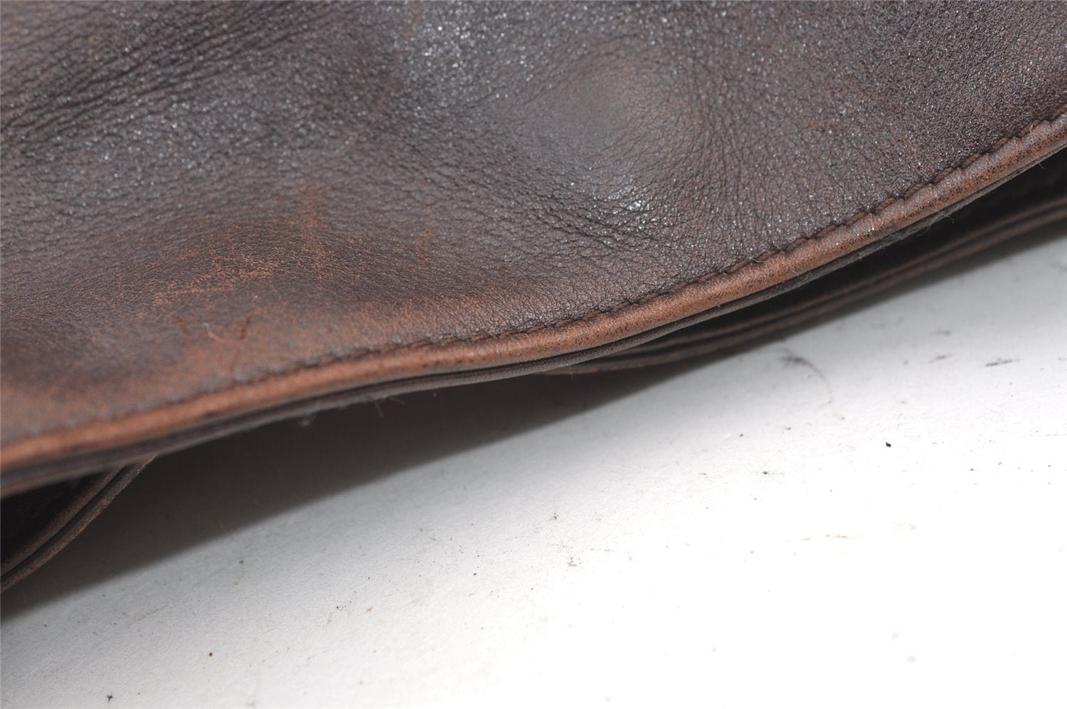 Authentic GUCCI Bamboo 2Way Shoulder Hand Bag Purse Leather Brown Junk 0773K