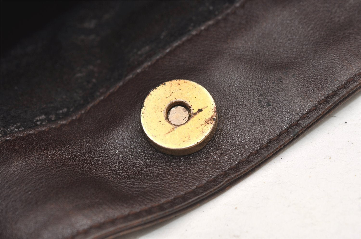 Authentic GUCCI Bamboo 2Way Shoulder Hand Bag Purse Leather Brown Junk 0773K