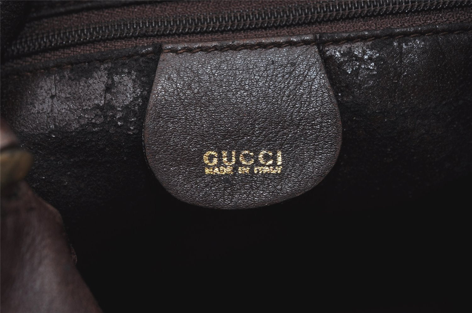 Authentic GUCCI Bamboo 2Way Shoulder Hand Bag Purse Leather Brown Junk 0773K