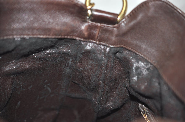 Authentic GUCCI Bamboo 2Way Shoulder Hand Bag Purse Leather Brown Junk 0773K