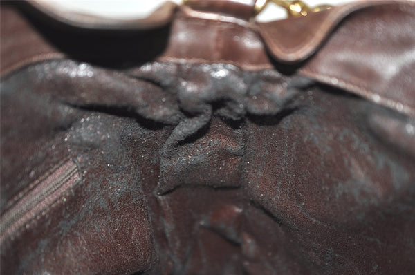 Authentic GUCCI Bamboo 2Way Shoulder Hand Bag Purse Leather Brown Junk 0773K