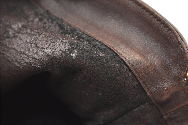 Authentic GUCCI Bamboo 2Way Shoulder Hand Bag Purse Leather Brown Junk 0773K