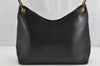 Authentic GUCCI Bamboo Shoulder Hand Bag Leather 0013008 Black Junk 0774K