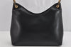Authentic GUCCI Bamboo Shoulder Hand Bag Leather 0013008 Black Junk 0774K