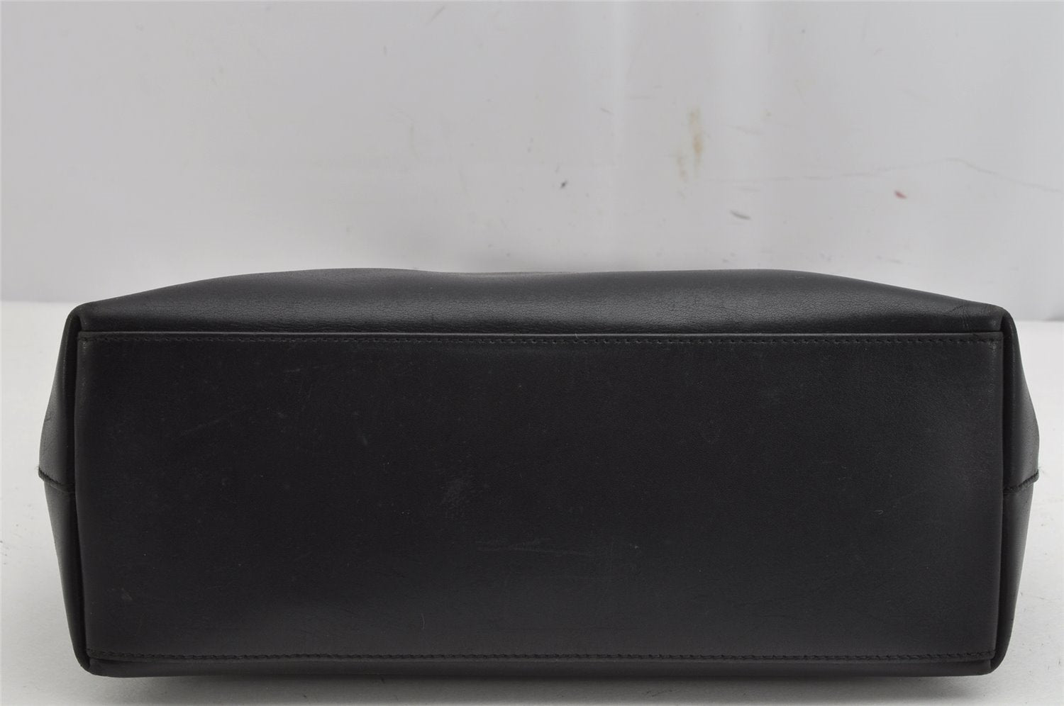 Authentic GUCCI Bamboo Shoulder Hand Bag Leather 0013008 Black Junk 0774K