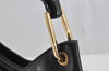 Authentic GUCCI Bamboo Shoulder Hand Bag Leather 0013008 Black Junk 0774K