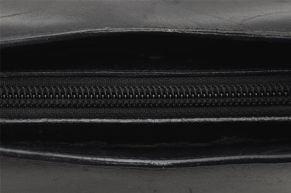 Authentic GUCCI Bamboo Shoulder Hand Bag Leather 0013008 Black Junk 0774K