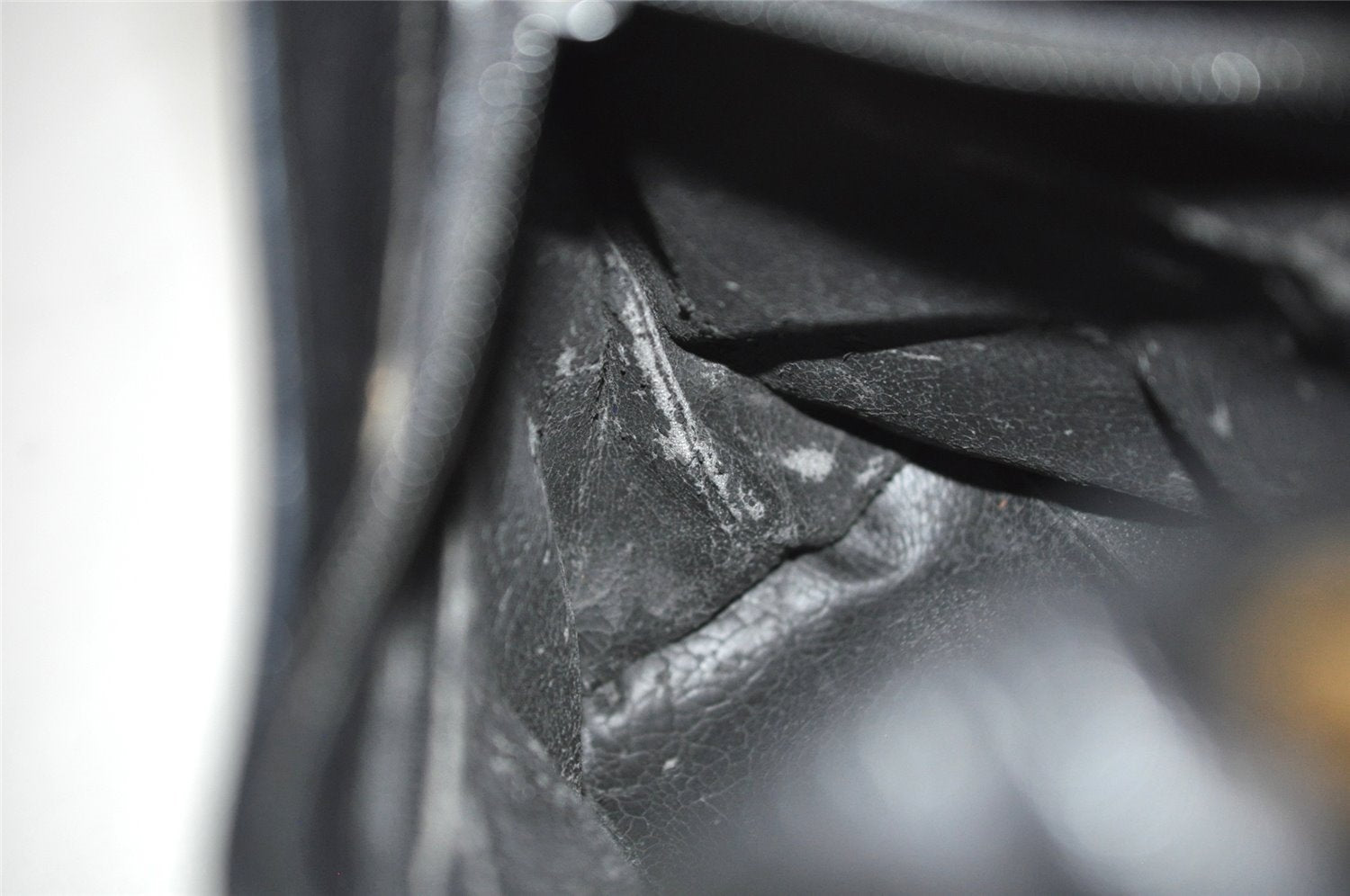 Authentic GUCCI Bamboo Shoulder Hand Bag Leather 0013008 Black Junk 0774K