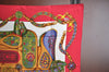 Authentic HERMES Carre 90 Scarf "Festival" Silk Red Box 0775G