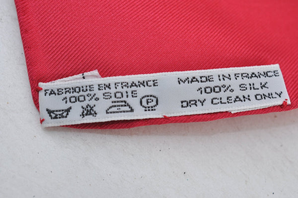 Authentic HERMES Carre 90 Scarf "Festival" Silk Red Box 0775G