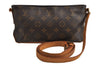 Authentic Louis Vuitton Monogram Trotteur Shoulder Cross Bag M51240 Junk 0775K