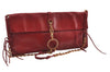 Authentic PRADA Vintage Leather Nappa Chain Shoulder Bag Purse Red 0776J