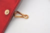 Authentic PRADA Vintage Leather Nappa Chain Shoulder Bag Purse Red 0776J