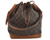 Authentic Louis Vuitton Monogram Noe Shoulder Drawstring Bag M42224 LV 0776K
