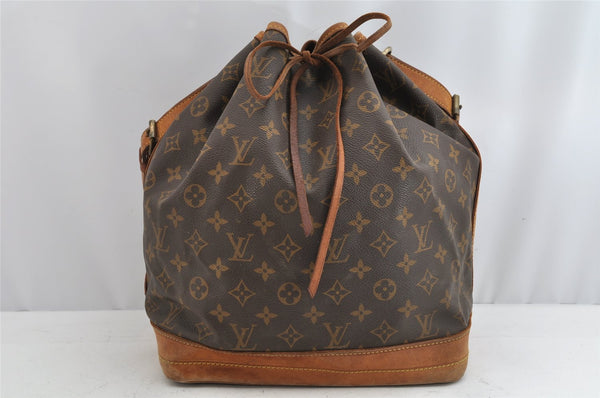 Authentic Louis Vuitton Monogram Noe Shoulder Drawstring Bag M42224 LV 0776K