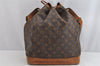 Authentic Louis Vuitton Monogram Noe Shoulder Drawstring Bag M42224 LV 0776K