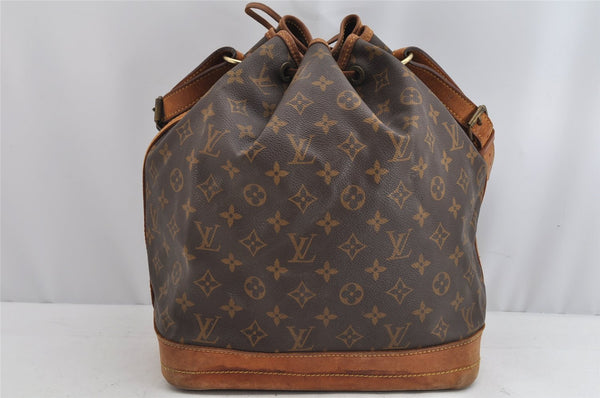 Authentic Louis Vuitton Monogram Noe Shoulder Drawstring Bag M42224 LV 0776K
