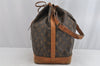 Authentic Louis Vuitton Monogram Noe Shoulder Drawstring Bag M42224 LV 0776K