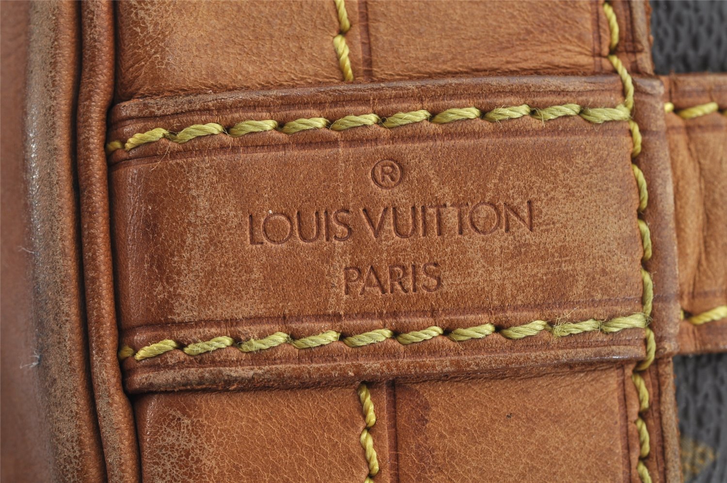 Authentic Louis Vuitton Monogram Noe Shoulder Drawstring Bag M42224 LV 0776K