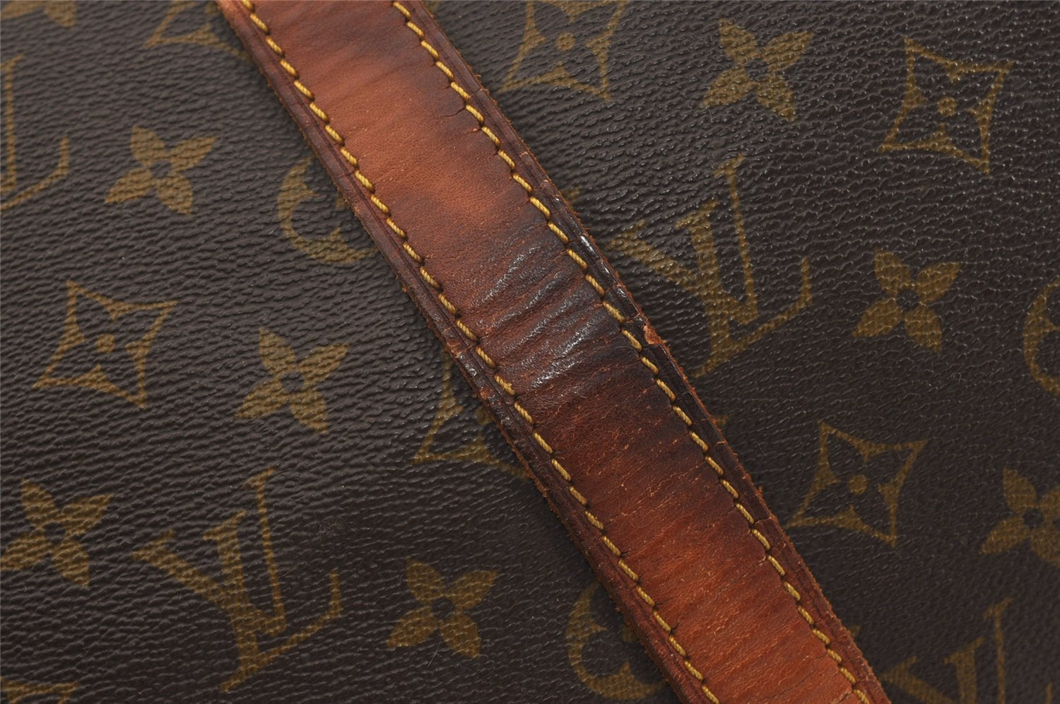 Auth Louis Vuitton Monogram Keepall Bandouliere 50 Boston Bag Old Model LV 0777I