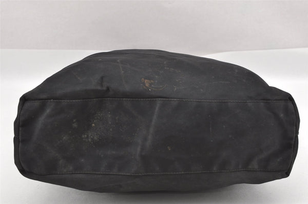 Authentic PRADA Nylon Tessuto Leather Shoulder Cross Body Bag Purse Black 0777J