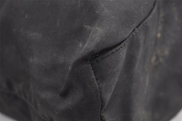 Authentic PRADA Nylon Tessuto Leather Shoulder Cross Body Bag Purse Black 0777J