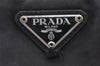 Authentic PRADA Nylon Tessuto Leather Shoulder Cross Body Bag Purse Black 0777J