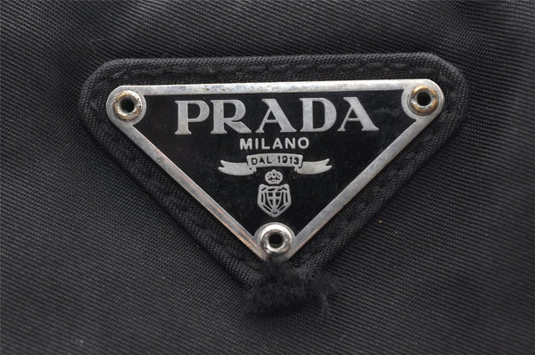 Authentic PRADA Nylon Tessuto Leather Shoulder Cross Body Bag Purse Black 0777J