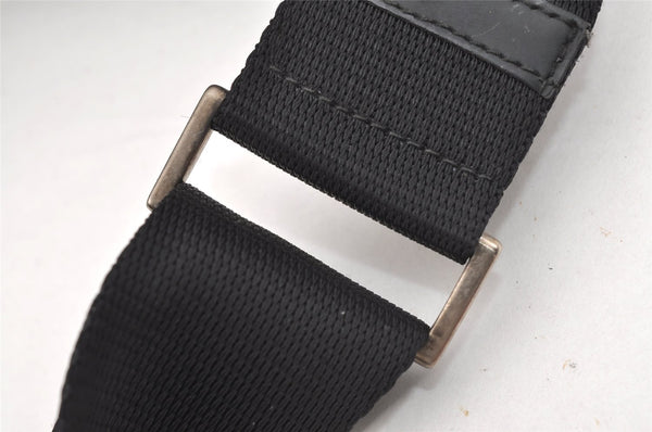 Authentic PRADA Nylon Tessuto Leather Shoulder Cross Body Bag Purse Black 0777J