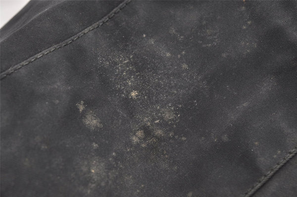 Authentic PRADA Nylon Tessuto Leather Shoulder Cross Body Bag Purse Black 0777J