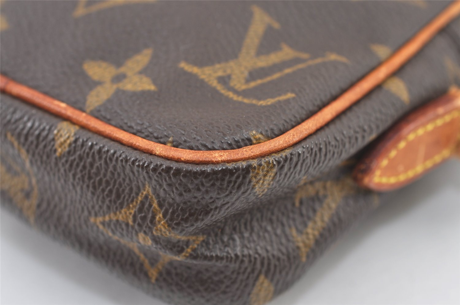 Auth Louis Vuitton Monogram Mini Poche Danube Shoulder Cross Bag M45268 LV 0777K