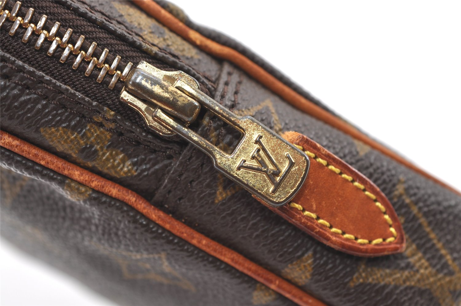 Auth Louis Vuitton Monogram Mini Poche Danube Shoulder Cross Bag M45268 LV 0777K