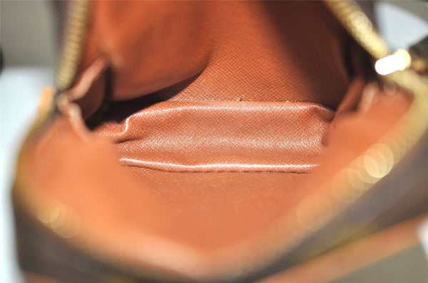 Auth Louis Vuitton Monogram Mini Poche Danube Shoulder Cross Bag M45268 LV 0777K