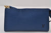 Authentic Louis Vuitton Epi Pochette Accessoires Pouch Blue M52945 LV 0778J