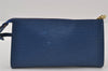 Authentic Louis Vuitton Epi Pochette Accessoires Pouch Blue M52945 LV 0778J