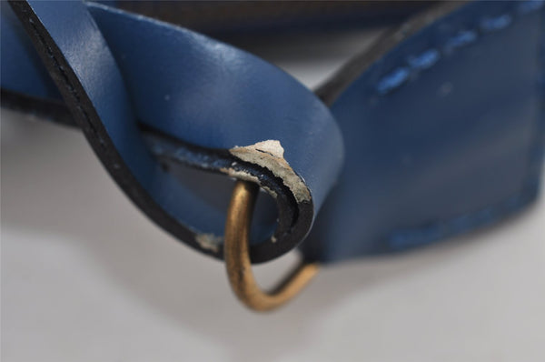 Authentic Louis Vuitton Epi Pochette Accessoires Pouch Blue M52945 LV 0778J