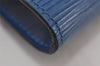 Authentic Louis Vuitton Epi Pochette Accessoires Pouch Blue M52945 LV 0778J