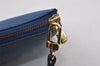 Authentic Louis Vuitton Epi Pochette Accessoires Pouch Blue M52945 LV 0778J