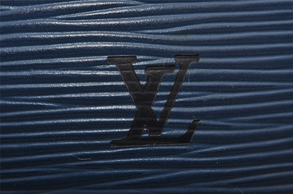 Authentic Louis Vuitton Epi Pochette Accessoires Pouch Blue M52945 LV 0778J