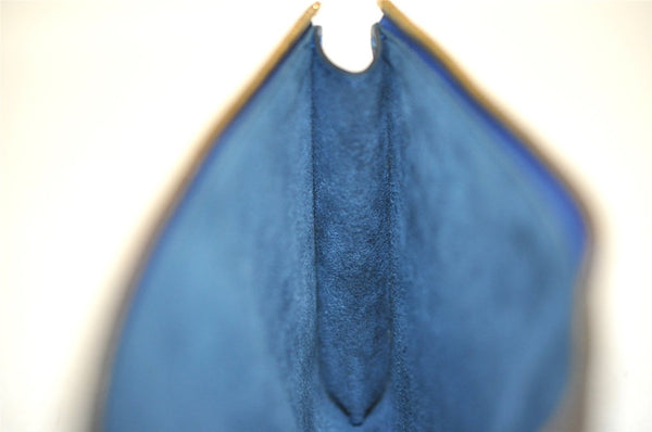 Authentic Louis Vuitton Epi Pochette Accessoires Pouch Blue M52945 LV 0778J