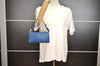 Authentic Louis Vuitton Epi Pochette Accessoires Pouch Blue M52945 LV 0778J