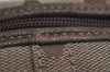 Authentic COACH Signature Hand Bag Pouch Purse Canvas Leather Brown 0778K