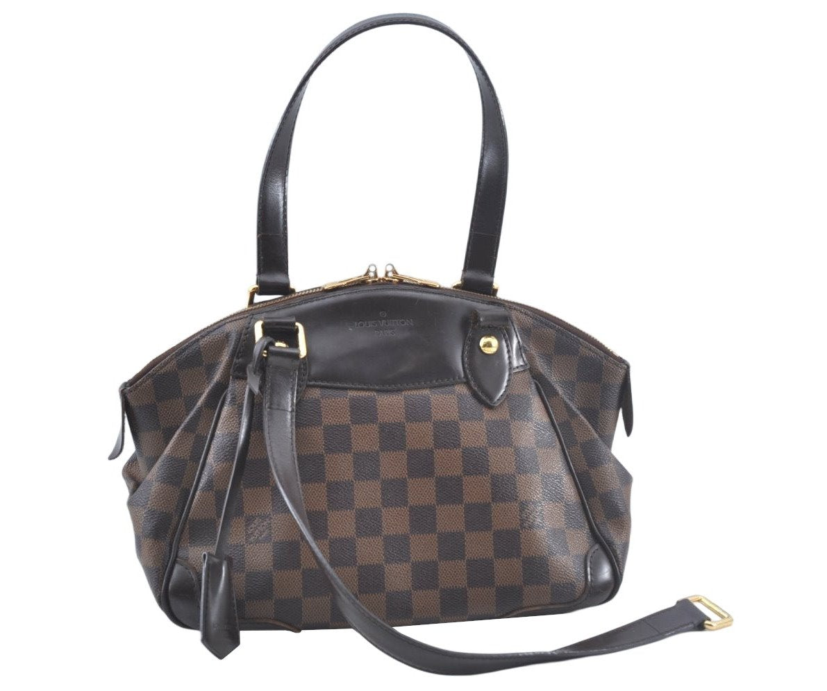 Authentic Louis Vuitton Damier Verona PM Shoulder Boston Bag N41117 Junk 0779J