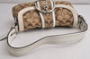 Authentic COACH Signature Shoulder Hand Bag Canvas Leather 10296 Brown 0779K