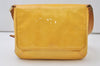 Auth Louis Vuitton Vernis Thompson Street Shoulder Bag Yellow M91071 LV 0780J