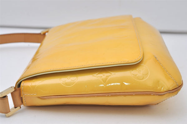 Auth Louis Vuitton Vernis Thompson Street Shoulder Bag Yellow M91071 LV 0780J