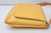 Auth Louis Vuitton Vernis Thompson Street Shoulder Bag Yellow M91071 LV 0780J